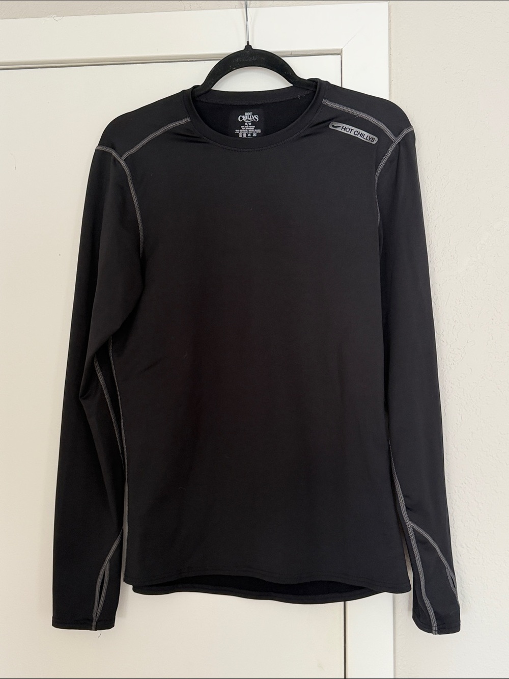 Hot Chillys Men’s Black Long Sleeve Performance Crew